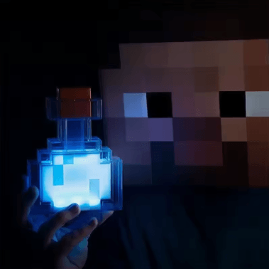 Video della lampada pozione magica con LED cangianti
